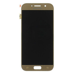 Дисплей (экран) Samsung A520 Galaxy A5 Duos, С сенсорным стеклом, Без рамки, TFT, Золотой