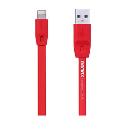 USB кабель Remax RC-001i Full Speed Apple iPhone SE 2022 / iPhone 14 Pro Max / iPhone 14 Plus / iPhone 14 Pro / iPhone 14 / iPhone 13 Pro / iPhone 13 Mini / iPhone 13 / iPhone 13 Pro Max / iPhone 12 Mini, Original, Lightning, 1.0 м., Красный