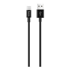 USB кабель Hoco X23 Skilled, MicroUSB, 1.0 м., Черный