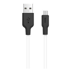 USB кабель Hoco X21 Plus, MicroUSB, 1.0 м., Черный