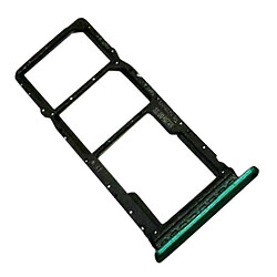 Держатель SIM карты Huawei P40 Lite E, С разъемом на карту памяти, Зеленый