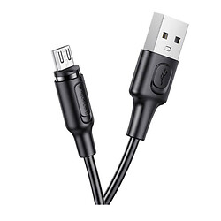 USB кабель Borofone BX41 Amiable, MicroUSB, 1.0 м., Черный