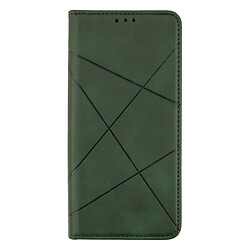Чехол (книжка) Samsung A037 Galaxy A03s, Business Leather, Зеленый