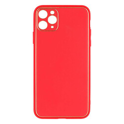 Чехол (накладка) Apple iPhone 11 Pro Max, Leather Case Gold, Красный