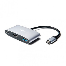 USB Hub WIWU Adapter C2H, Серый