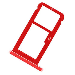 Держатель SIM карты Xiaomi Redmi Note 8 Pro, С разъемом на карту памяти, Красный