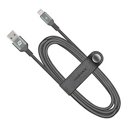 USB кабель Momax Elite Link Triple-Braided Apple iPhone SE 2022 / iPhone 14 Pro Max / iPhone 14 Plus / iPhone 14 Pro / iPhone 14 / iPhone 13 Pro / iPhone 13 Mini / iPhone 13 / iPhone 13 Pro Max / iPhone 12 Mini, Lightning, 2.0 м., Серый