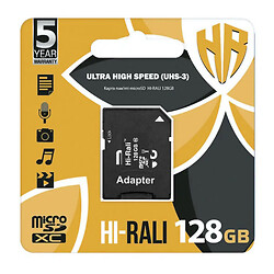 Карта памяти Hi-Rali MicroSDXC UHS-3, 128 Гб.