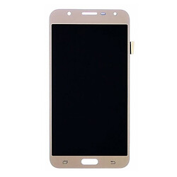 Дисплей (экран) Samsung J701F Galaxy J7 Neo, С сенсорным стеклом, Без рамки, OLED, Золотой