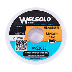 Впитывающая лента для очистки от припоя 2мм (WELSOLO desoldering wick VVS2015)