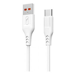 USB кабель SkyDolphin S61T, Type-C, 1.0 м., Белый