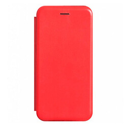 Чехол (книжка) Meizu 15, Premium Leather, Красный