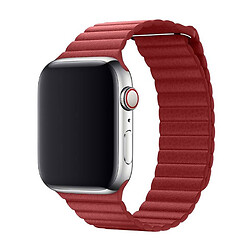 Ремешок Apple Watch 42 / Watch 44, Leather Link, Красный