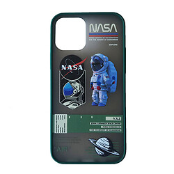 Чехол (накладка) Apple iPhone 12 Mini, Generation NASA, Astronaut Saturn Forest Green, Зеленый