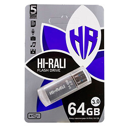 USB Flash Hi-Rali Rocket, 64 Гб., Серебряный