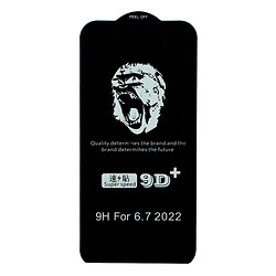 Защитное стекло Apple iPhone 14 Pro Max, Monkey, 5D, Черный