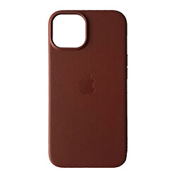 Чехол (накладка) Apple iPhone 14, Leather Case Color, MagSafe, Umber, Коричневый