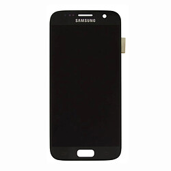 Дисплей (экран) Samsung G930 Galaxy S7, С сенсорным стеклом, Без рамки, Amoled, Черный