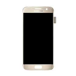 Дисплей (экран) Samsung G935 Galaxy S7 Edge Duos / G935FD Galaxy S7 EDGE Duos, С сенсорным стеклом, С рамкой, Super Amoled, Золотой