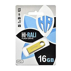 USB Flash Hi-Rali Shuttle, 16 Гб., Золотой