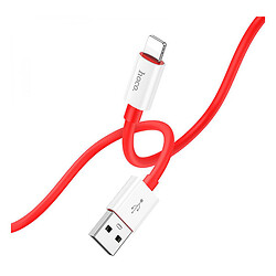USB кабель Hoco X87 Apple iPhone SE 2022 / iPhone 14 Pro Max / iPhone 14 Plus / iPhone 14 Pro / iPhone 14 / iPhone 12 Mini / iPhone 12 Pro Max / iPhone 12 Pro / iPhone 12 / iPhone SE 2020 / iPad PRO 9.7 2018 / iPhone 11 Pro Max, Lightning, 1.0 м., Красный