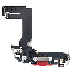 Шлейф Apple iPhone 13 Mini, С разъемом на зарядку, С микрофоном, Красный