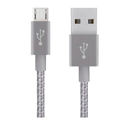 USB кабель Belkin F2CU021bt10, MicroUSB, 3.0 м., Серый