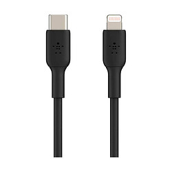 USB кабель Belkin PVC CAA003BT1MBK Apple iPhone SE 2022 / iPhone 14 Pro Max / iPhone 14 Plus / iPhone 14 Pro / iPhone 14 / iPhone 13 Pro / iPhone 13 Mini / iPhone 13 / iPhone 13 Pro Max / iPhone 12 Mini, Type-C, Lightning, 1.0 м., Черный