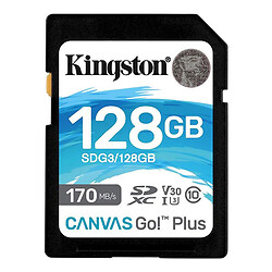 Карта памяти Kingston Canvas Go Plus SDXC UHS-I U3, 128 Гб.