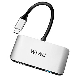 USB Hub WIWU Alpha C2H, Type-C, Серый