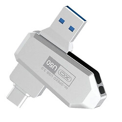 USB Flash XO U50, 128 Гб., Серебряный