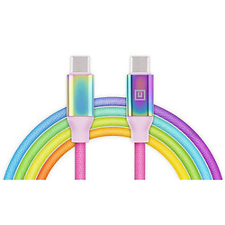 USB кабель REAL-EL Premium Rainbow EL123500053, Type-C, 1.0 м., Рисунок