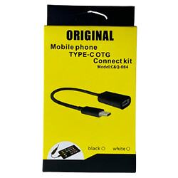 OTG адаптер CQ-084, Type-C, USB, Черный