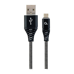 USB кабель Cablexpert CC-USB2B-AMmBM-2M-BW, MicroUSB, 2.0 м., Черный