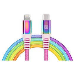 USB кабель REAL-EL Rainbow EL123500054 Apple iPhone SE 2022 / iPhone 14 Pro Max / iPhone 14 Plus / iPhone 14 Pro / iPhone 14 / iPhone 13 Pro / iPhone 13 Mini / iPhone 13 / iPhone 13 Pro Max / iPhone 12 Mini / iPhone 12 Pro Max, Lightning, 1.0 м., Черный