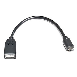 OTG кабель REAL-EL, USB, 0.1 м., Черный