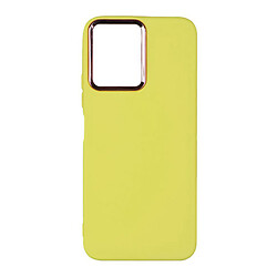 Чехол (накладка) Samsung A245 Galaxy A24, Silicone Cover Metal Frame, Желтый