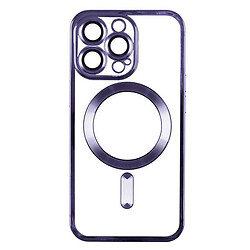 Чехол (накладка) Apple iPhone 15 Pro Max, Metallic Full Camera, MagSafe, Dark Purple, Фиолетовый