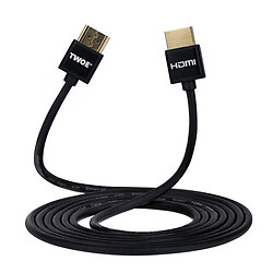 Кабель 2E Ultra Slim, HDMI, 2.0 м., Черный