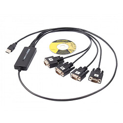 Кабель Viewcon VE671, USB, COM, 1.4 м., Черный