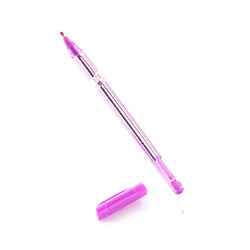 Ручка шариковая прозрачный корпус цветной колпачок