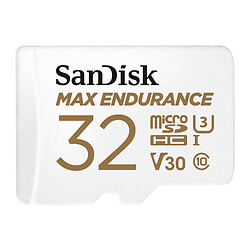 Карта памяти MicroSDHC SanDisk Max Endurance V30 UHS-1 U3, 32 Гб.