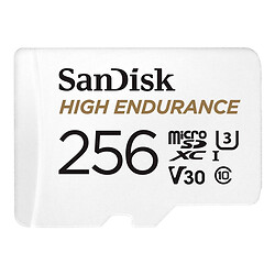 Карта памяти SanDisk High Endurance V30 MicroSDXC UHS-1 U3, 256 Гб.