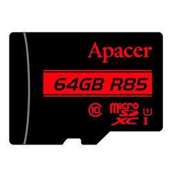 Карта памяти Apacer MicroSDXC UHS-1, 64 Гб.