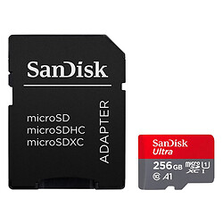 Карта памяти SanDisk Ultra A1 MicroSDXC UHS-1, 256 Гб.