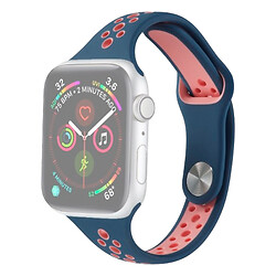 Ремешок Apple Watch 38 / Watch 40, Nike Sport Band, Blue-Pink, Синий