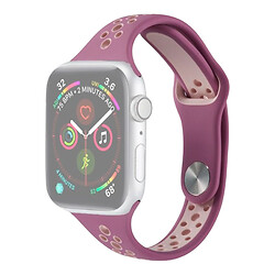 Ремешок Apple Watch 42 / Watch 44, Nike Sport Band, Purple-Apricot, Фиолетовый