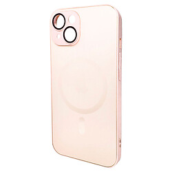 Чехол (накладка) Apple iPhone 13, AG-Glass Matt Frame Color Ring, MagSafe, Chanel Pink, Розовый
