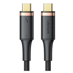 USB кабель Usams US-SJ553 U72, Type-C, 0.8 м., Черный