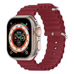 Ремешок Apple Watch 42 / Watch 44, Ocean Band, Burgundy, Бордовый